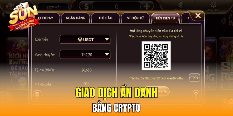 Giao dịch ẩn danh bằng Crypto 